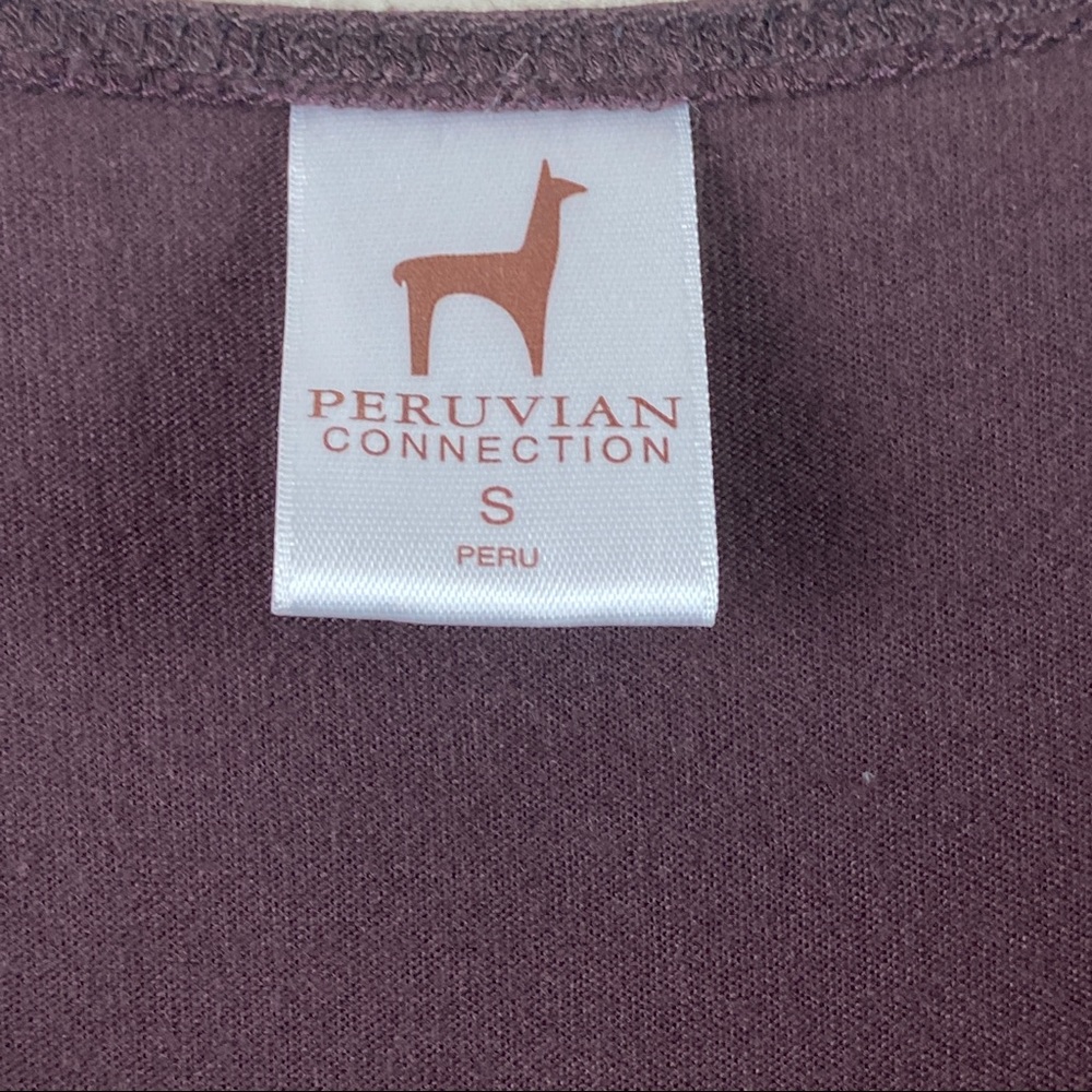 Peruvian Connections Form Fitting Slit Dress Sz S - image 3